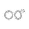 925 Sterling Silver 10mm Moissanite Earrings for Women