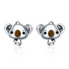 925 Sterling Silver Earrings 1.1*1.2cm for Women