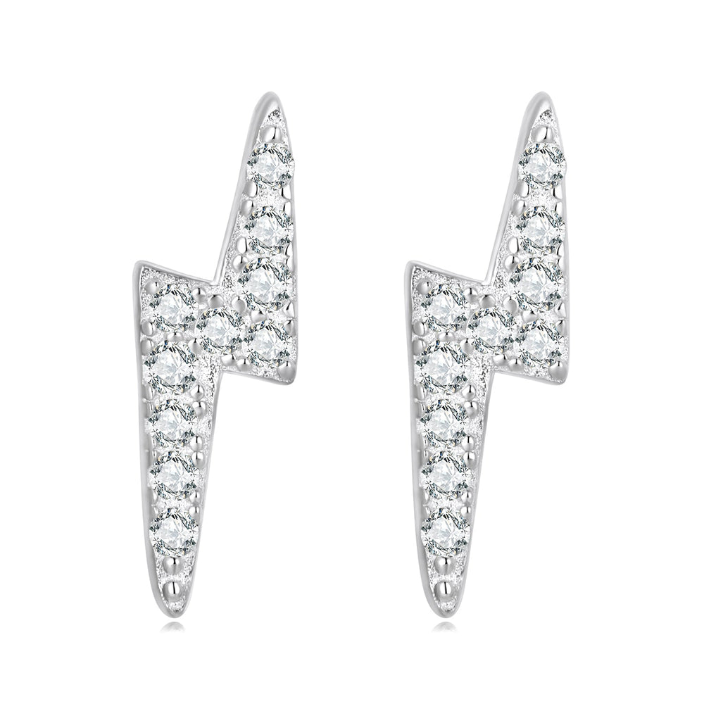 925 Sterling Silver Earrings with Pavé Setting CZ for Women