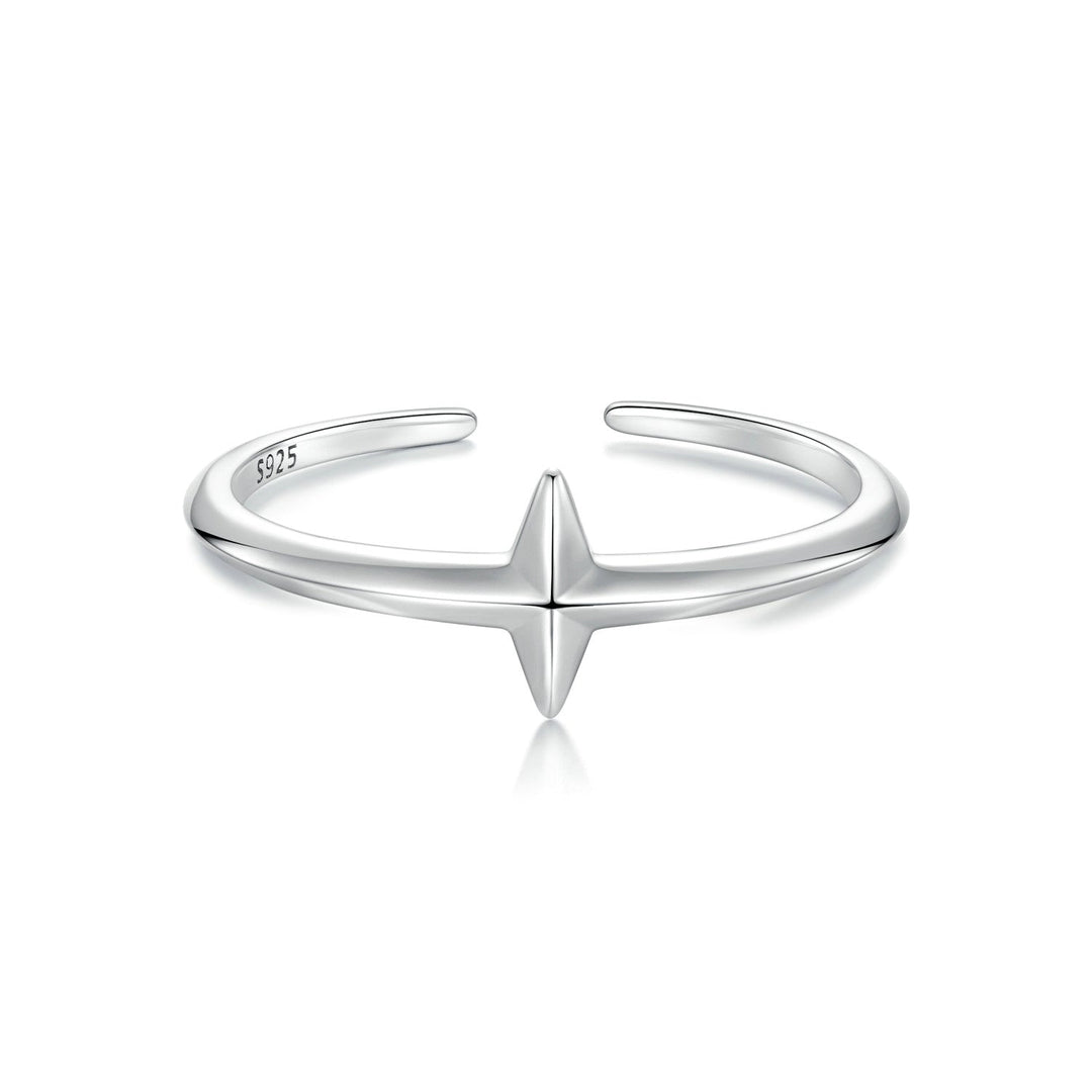 925 Sterling Silver Oxidized Silver 0.12cm Ring for Men