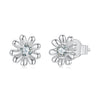 925 Sterling Silver Moissanite 0.3cm Earrings for Women