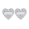 925 Sterling Silver Earrings with Pavé Set CZ
