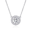 925 Sterling Silver Plated Platinum 49cm Pavé Setting CZ Necklace for Women