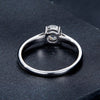 925 Sterling Silver Moissanite Ring 0.6 Carat Size 6 for Women