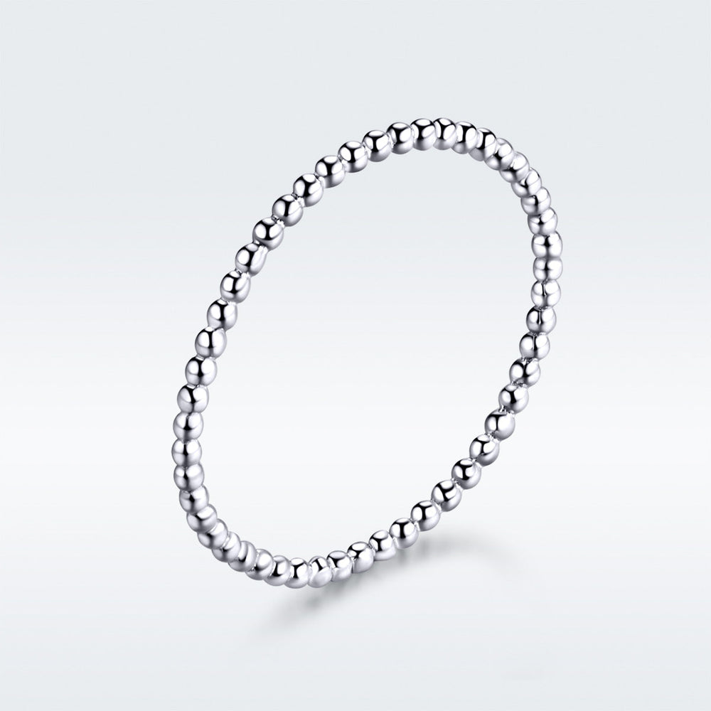 925 Sterling Silver+Plated Platinum Ring Size 6 for Women