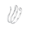 925 Sterling Silver Oxidized Silver Adjustable Ring for Men