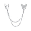 S925 Sterling Silver 40mm Pavé CZ Earrings