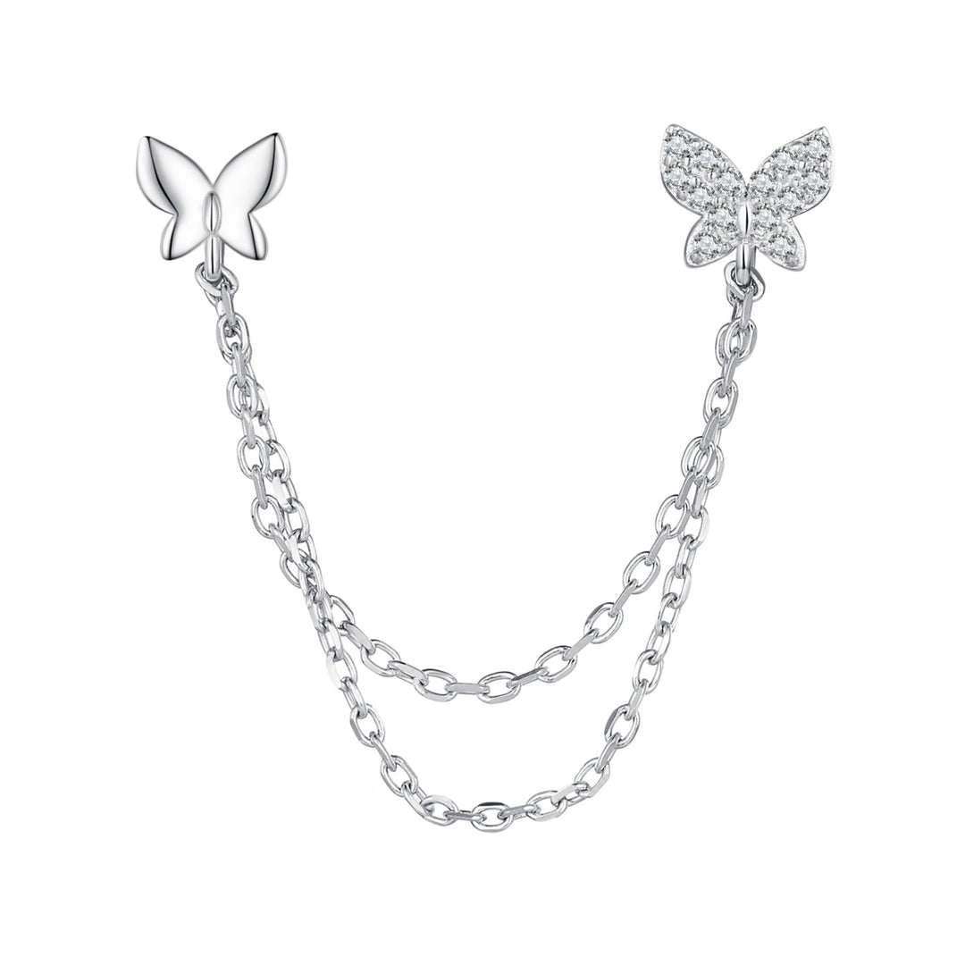 S925 Sterling Silver 40mm Pavé CZ Earrings