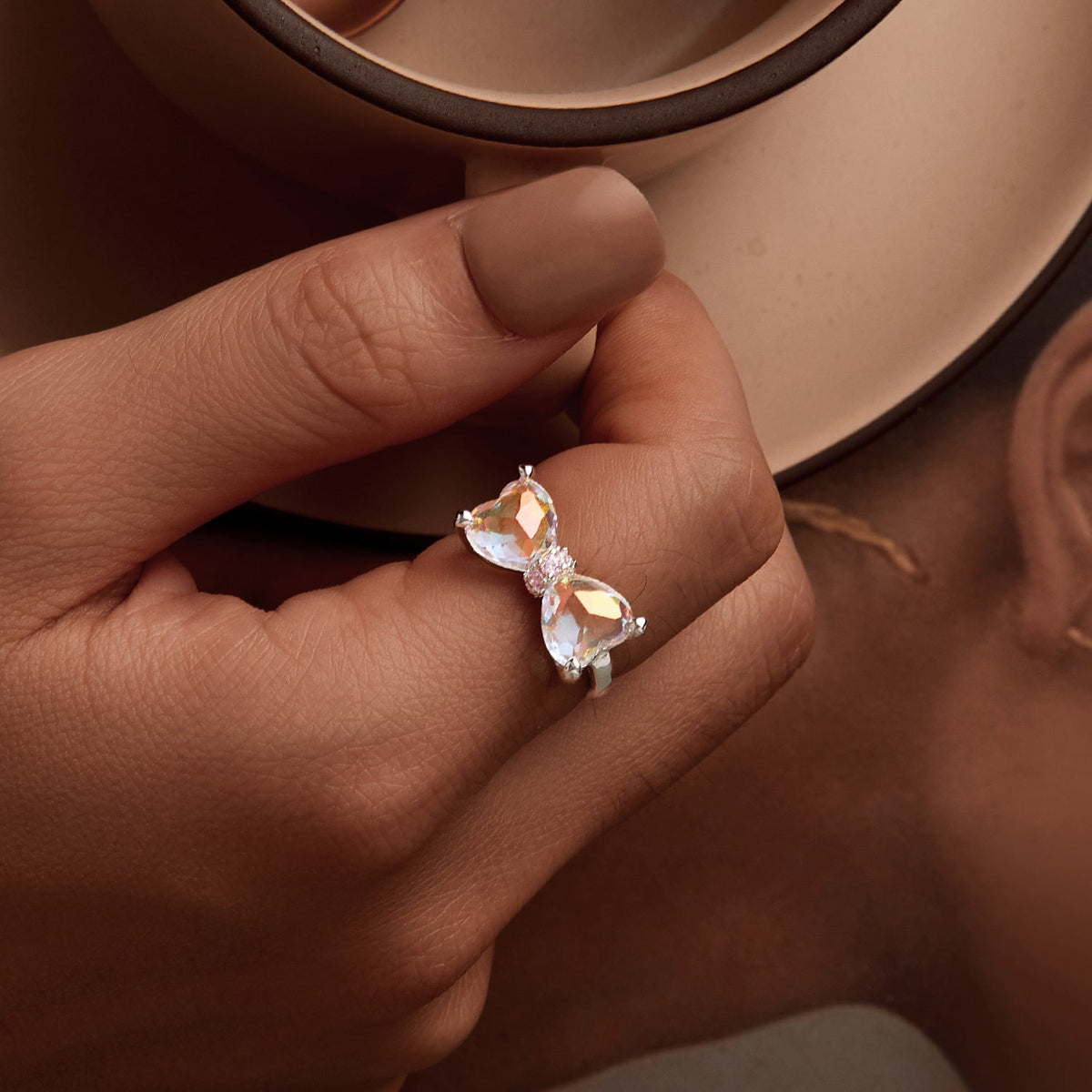 Anillo de plata de ley 925 con pavé de circonitas para mujer, talla 6.0