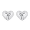 925 Sterling Silver Earrings with Quality Shell Pearl, Size 1*1.2cm for Women
