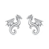 925 Sterling Silver Oxidized Silver 0.7cm Earrings