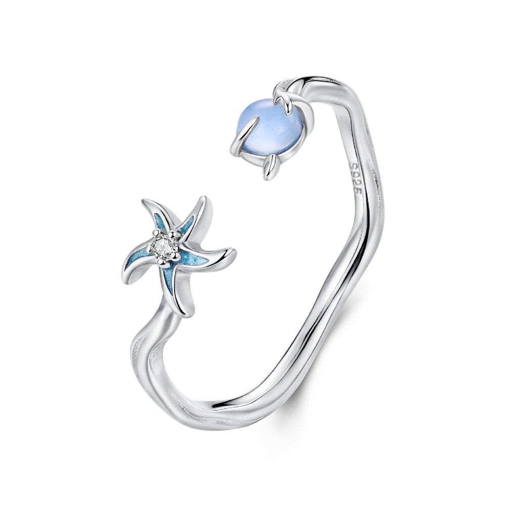 925 Sterling Silver Ring with White Gold Plating, 0.16cm Width for Women