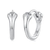 925 Sterling Silver Plated White Gold Earrings for Women