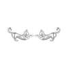 925 Sterling Silver Oxidized Earrings - 7*11mm for Women