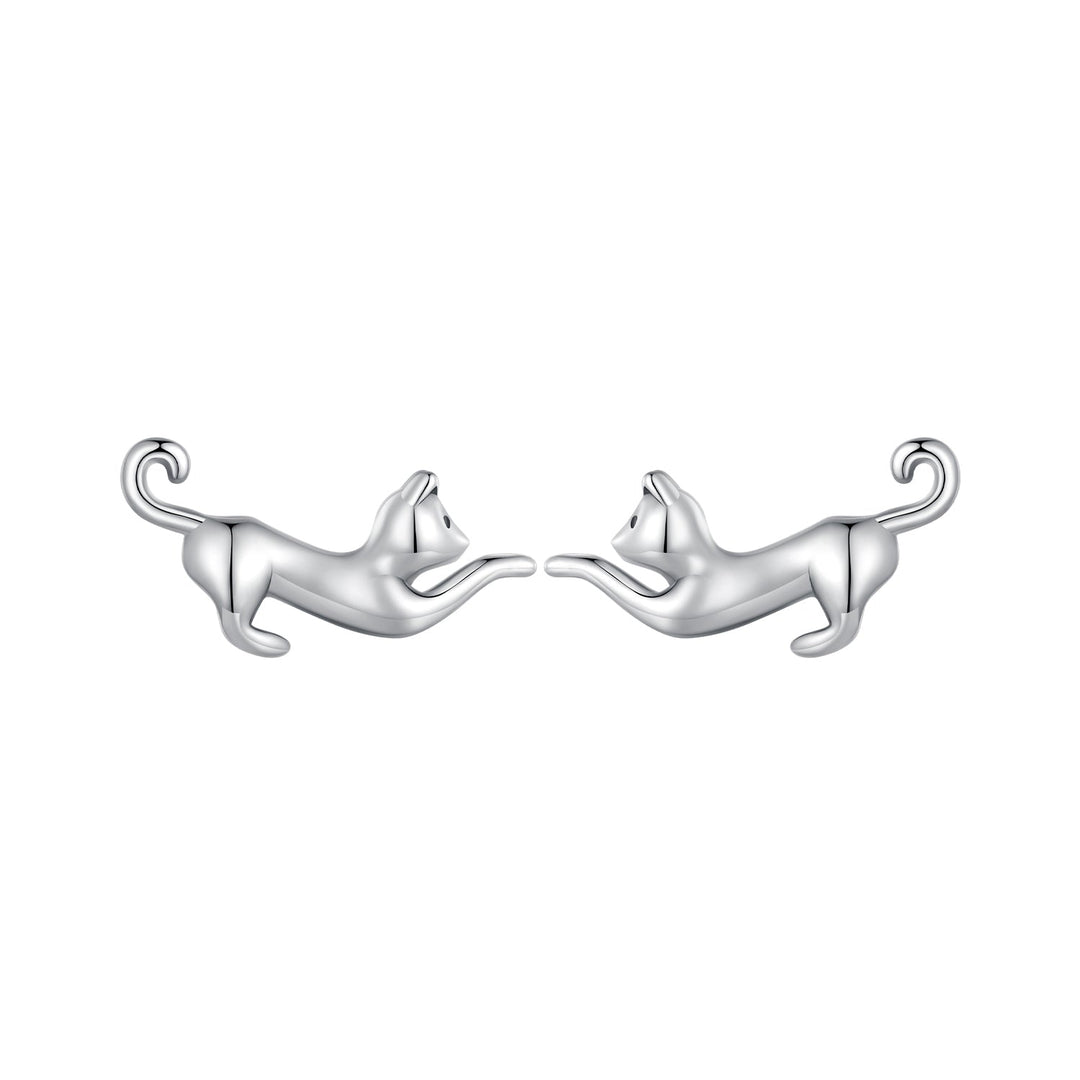 925 Sterling Silver Oxidized Earrings - 7*11mm for Women