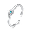 925 Sterling Silver Synthetic Turquoise Pavé CZ White Gold Plated Pendant 0.4x0.5cm for Women