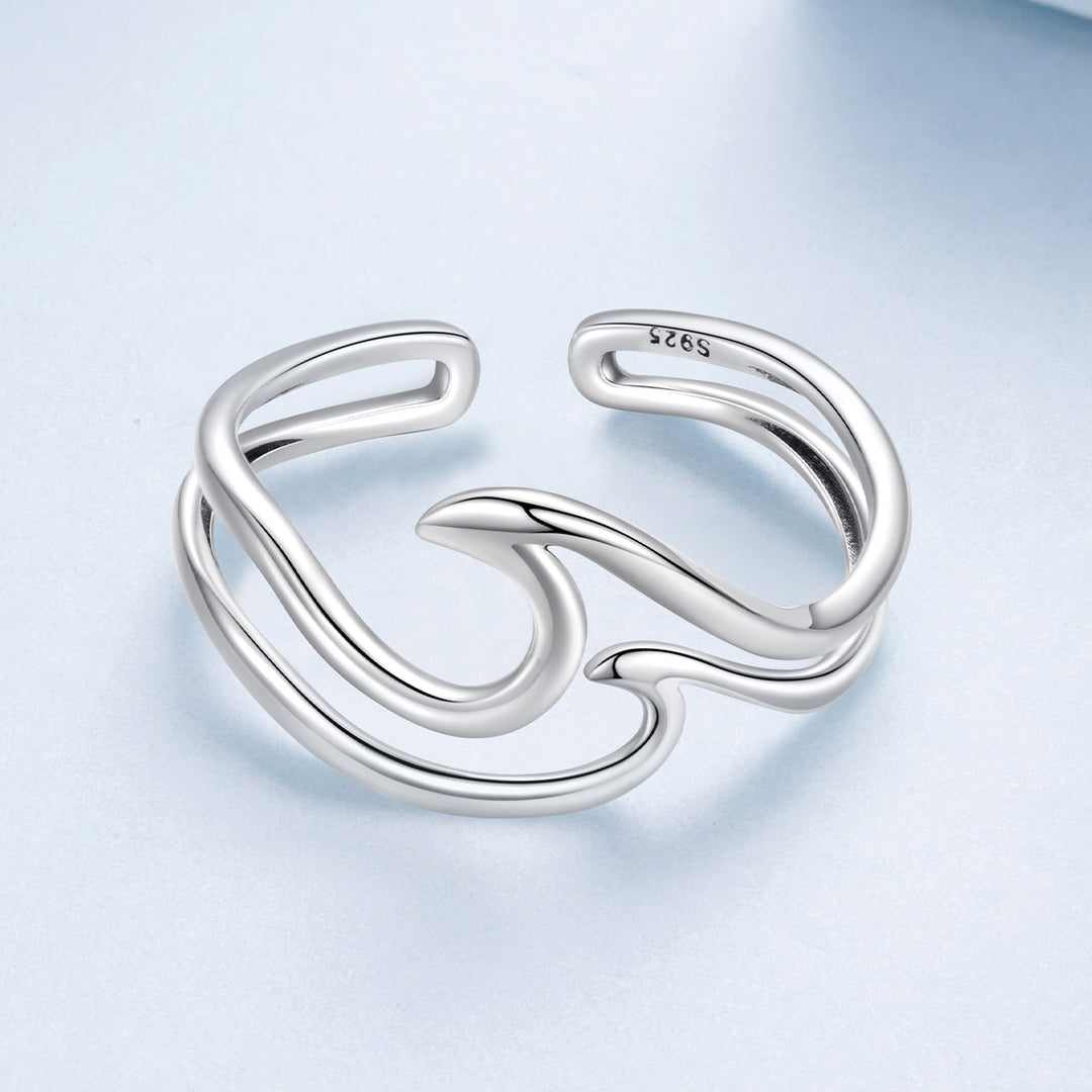 925 Sterling Silver Oxidized Ring for Men - Width 0.3-1.1cm