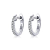 925 Sterling Silver 1.3cm Pavé Set CZ Earrings