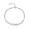925 Sterling Silver Bracelet 22CM for Women