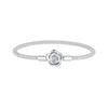 925 Sterling Silver Bracelet with Oxidized Finish and CZ 17.0 cm