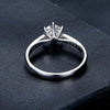 925 Sterling Silver Moissanite & CZ Ring Size 6 for Women