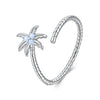 925 Sterling Silver Nano Opal Ring for Women