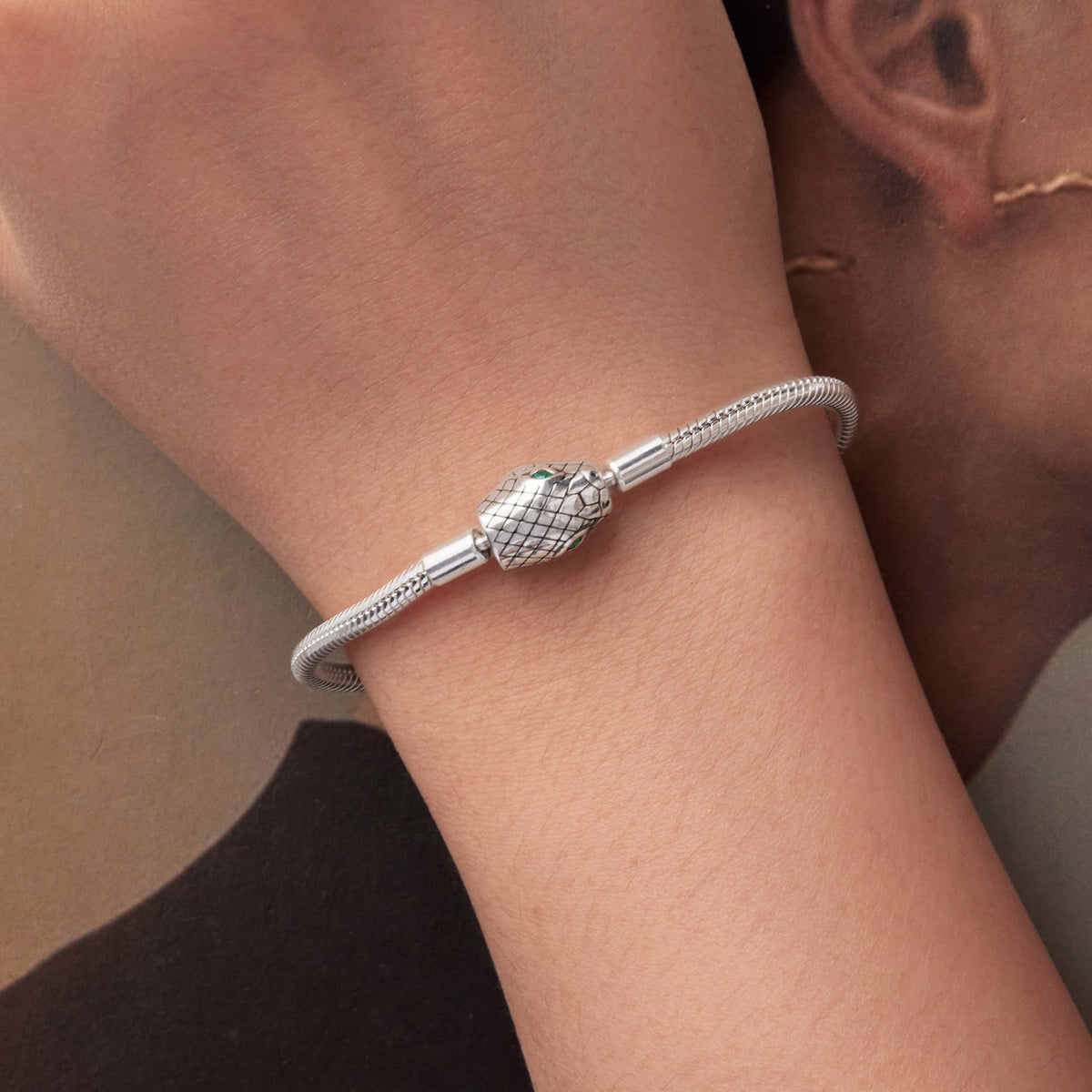 925 Sterling Silver Bracelet with CZ 17cm for Women - изображение 3 из 7