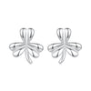925 Sterling Silver White Gold Plated 0.7cm Earrings for Women