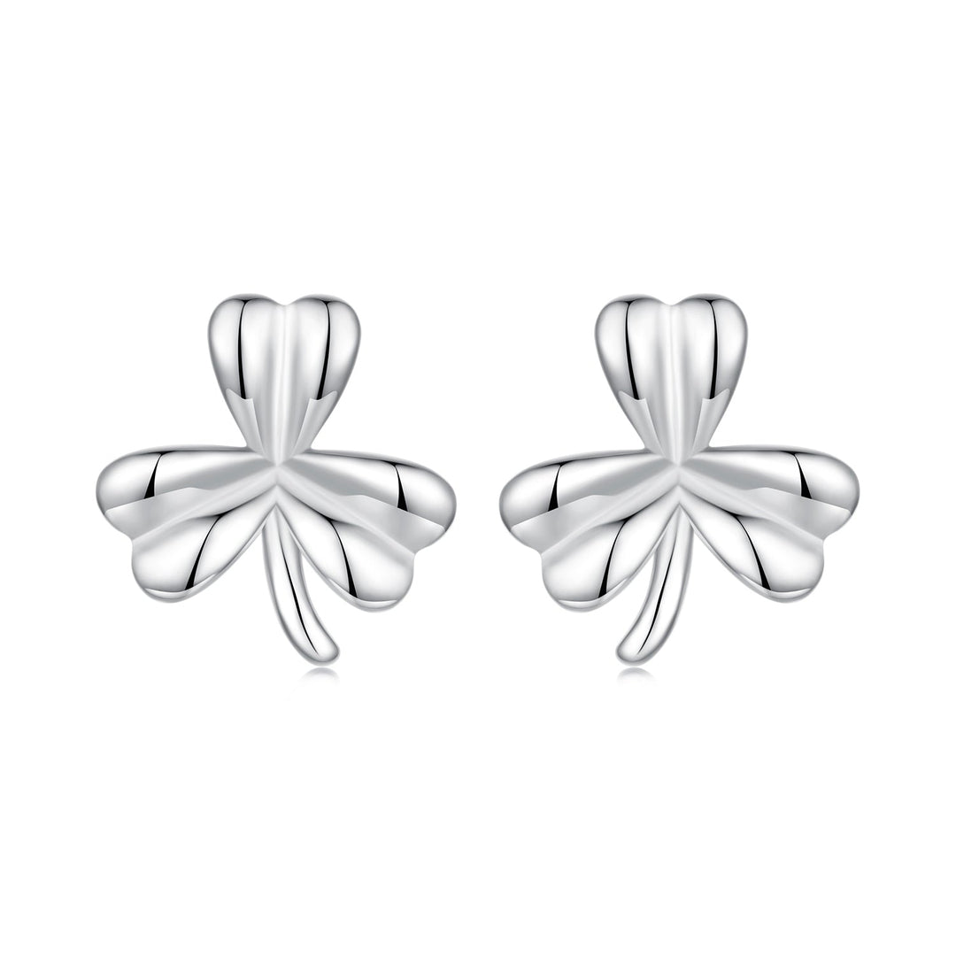 925 Sterling Silver White Gold Plated 0.7cm Earrings for Women