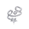 925 Sterling Silver Oxidized Silver Pavé Setting CZ Earrings