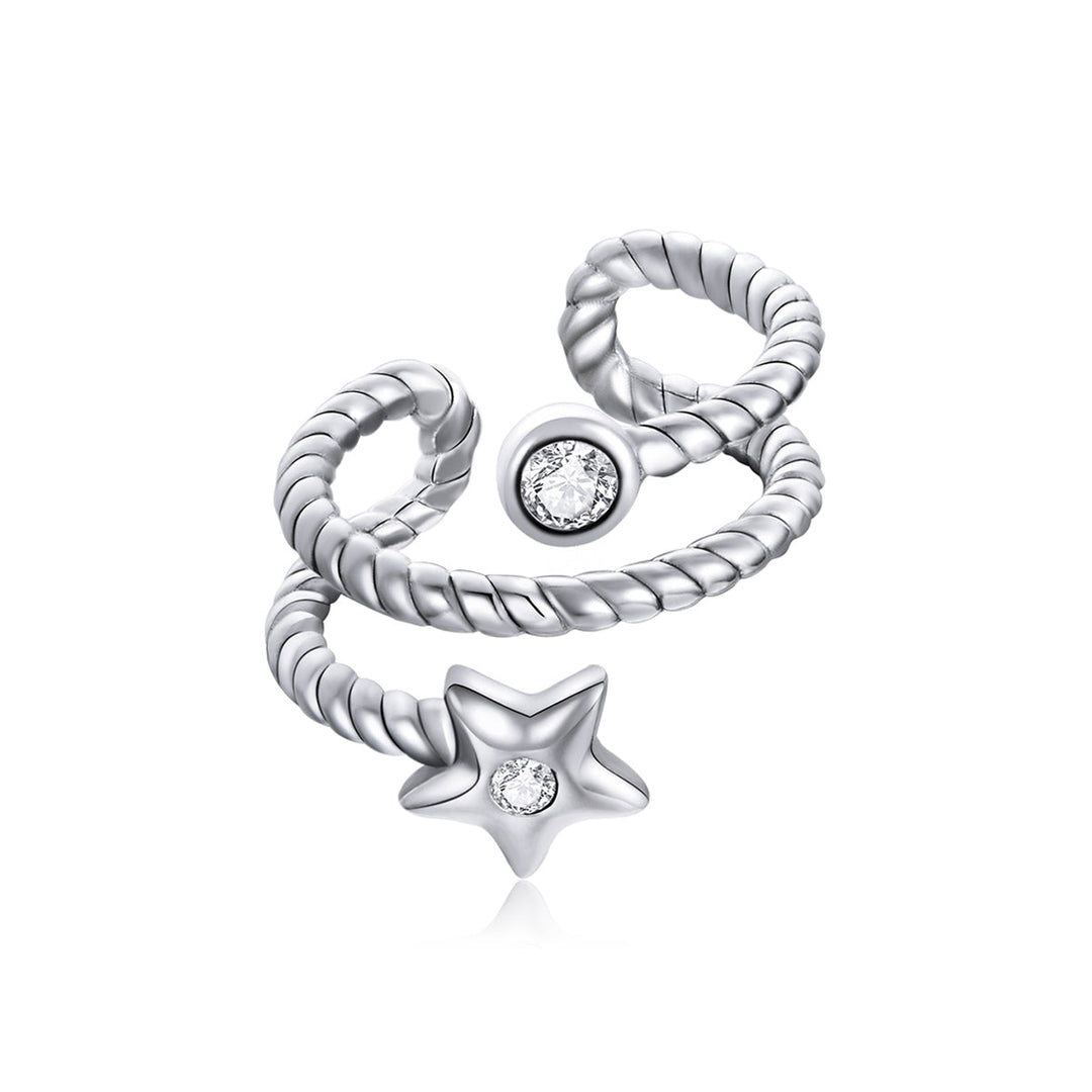 925 Sterling Silver Oxidized Silver Pavé Setting CZ Earrings