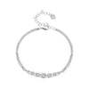 925 Sterling Silver 5MM Moissanite Bracelet for Women