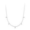 925 Sterling Silver Necklace with Pavé Setting CZ & Synthetic Pearl for Women