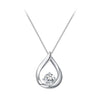 925 Sterling Silver Necklace with 1 Carat Moissanite - 400mm Length for Women