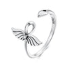 925 Sterling Silver Oxidized Silver Pavé Setting CZ Rings for Women