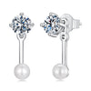 925 Sterling Silver 0.50 Carat Moissanite Earrings for Women