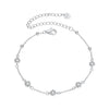 925 Sterling Silver 3mm Moissanite Bracelet for Women