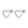 S925 Sterling Silver Earrings 0.6cm for Women