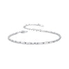 925 Sterling Silver + White Gold Plated Bracelet