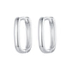 925 Sterling Silver Earrings 10*2mm with White Gold Plating for Women