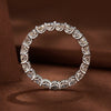 925 Sterling Silver 3mm Moissanite Ring for Women Size 6