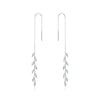 925 Sterling Silver Earrings with Pavé Setting CZ - 11.7cm for Women