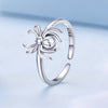 925 Sterling Silver Oxidized Spider Ring