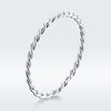 925 Sterling Silver Plated Platinum Ring Size 6.0 for Women