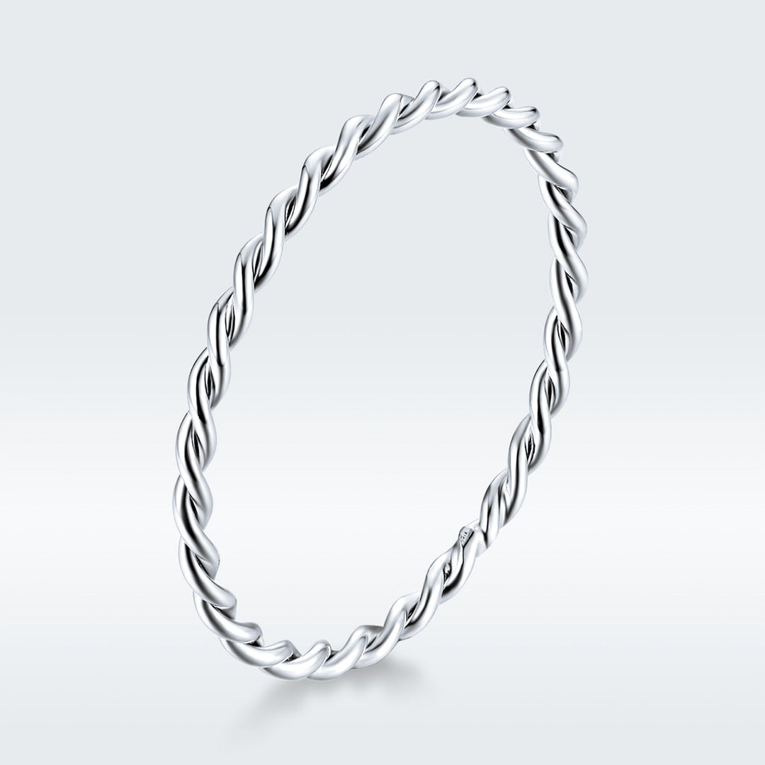 925 Sterling Silver Plated Platinum Ring Size 6.0 for Women