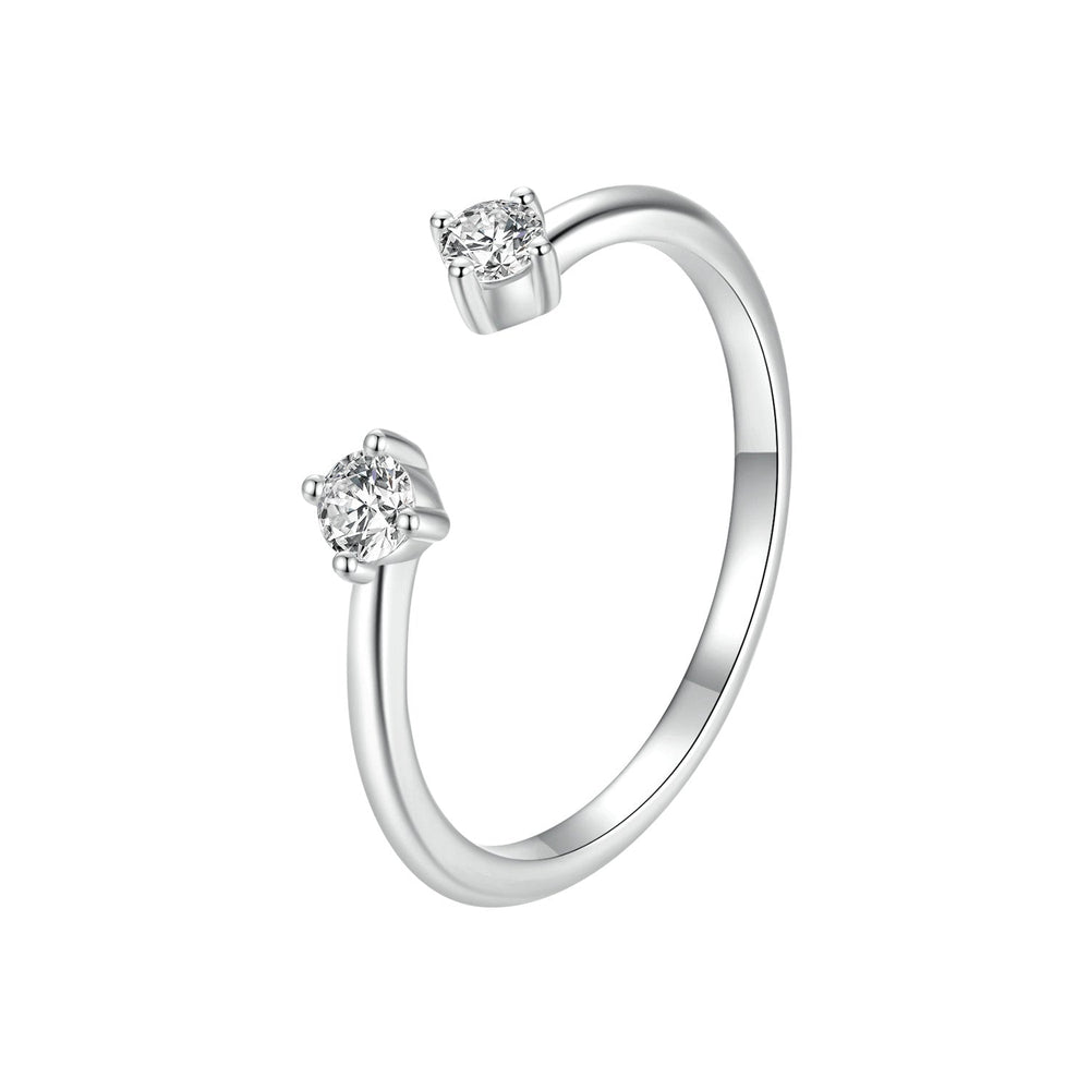 925 Sterling Silver Moissanite Ring Size E for Women