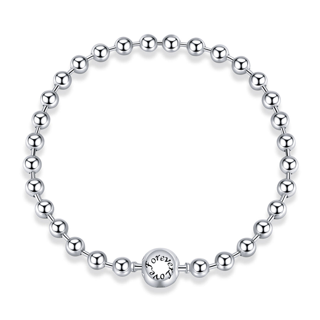925 Sterling Silver Bracelet 17cm Oxidized & Platinum Plated for Women