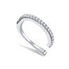 925 Sterling Silver Earrings with Pavé Setting CZ