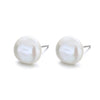 925 Sterling Silver White Gold Plated Freshwater Pearl Earrings