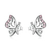 925 Sterling Silver Earrings with CZ in Pavé Setting